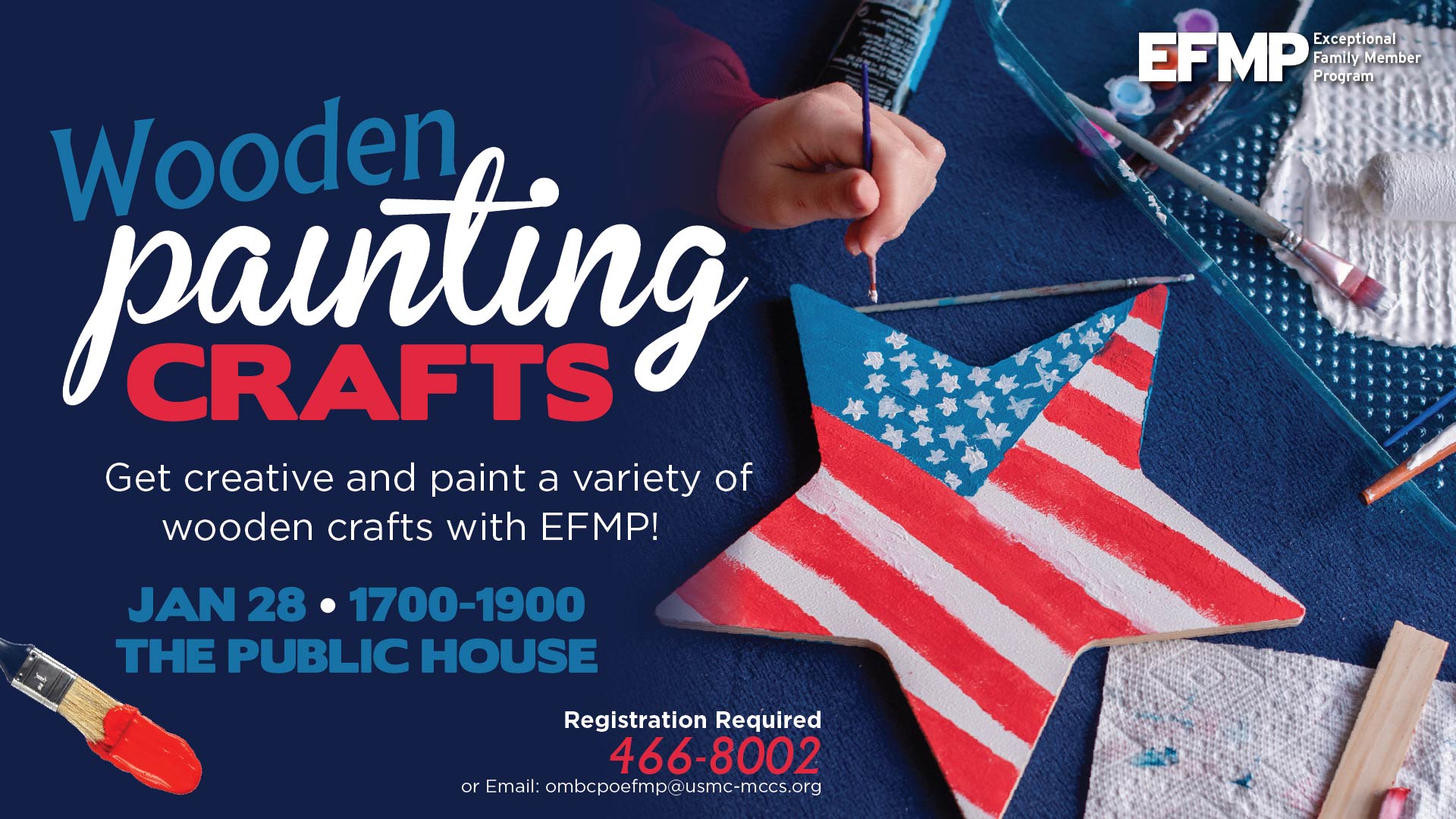 EFMP Wooden Painting Crafts