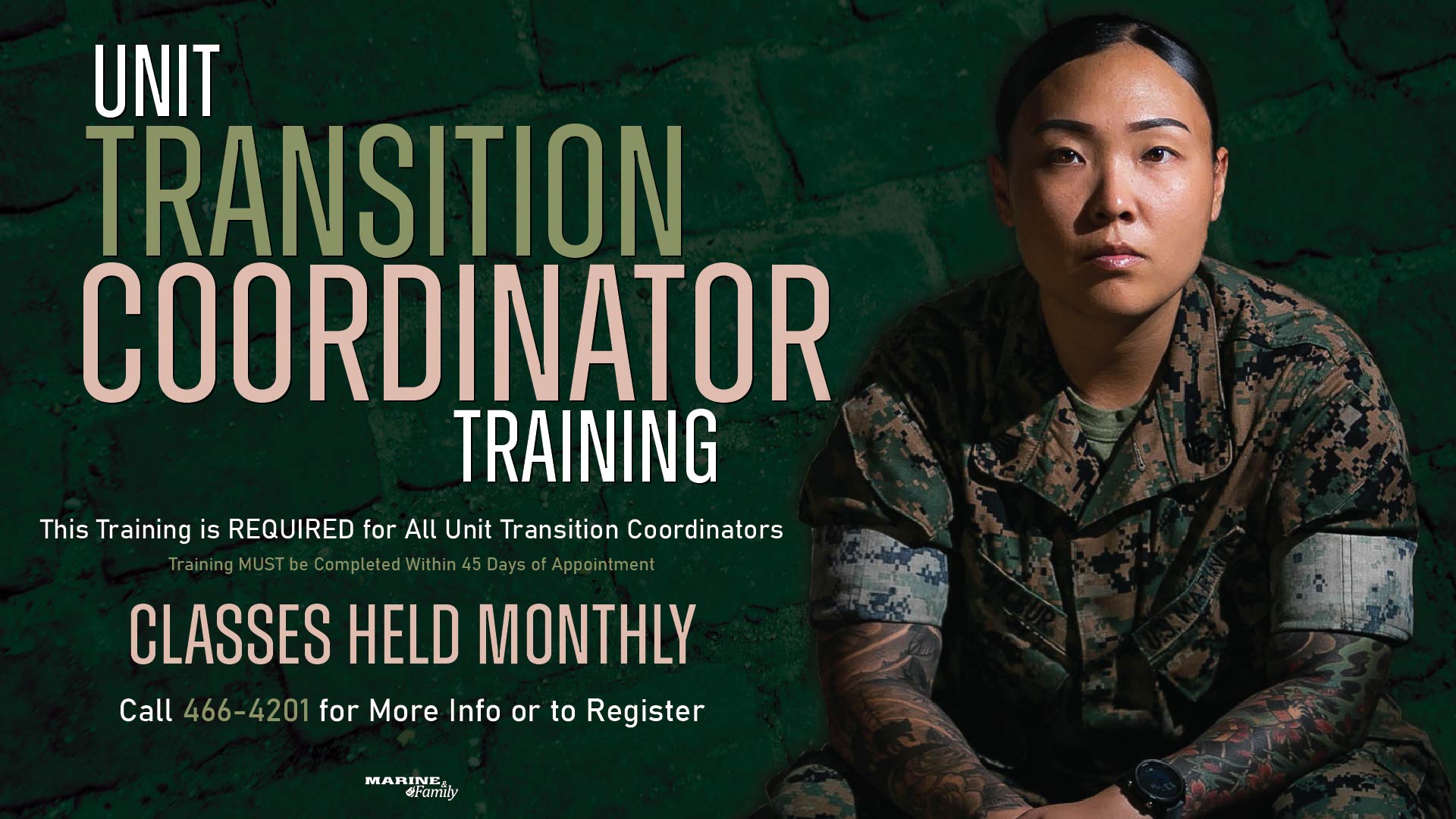 Unit Transition Coordinator Training