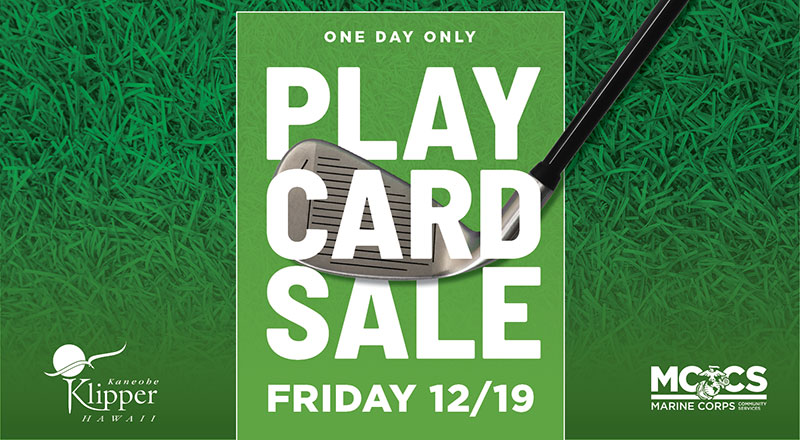 Klipper Golf Play Card Sale